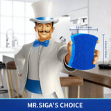 MR.SIGA Non-Scratch Cellulose Scrub Sponge 12 Pack